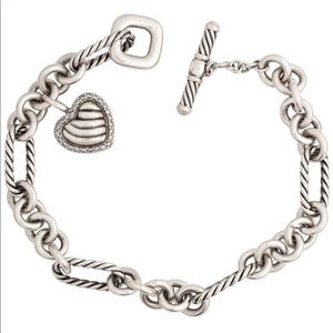 David yurman diamond heart bracelet